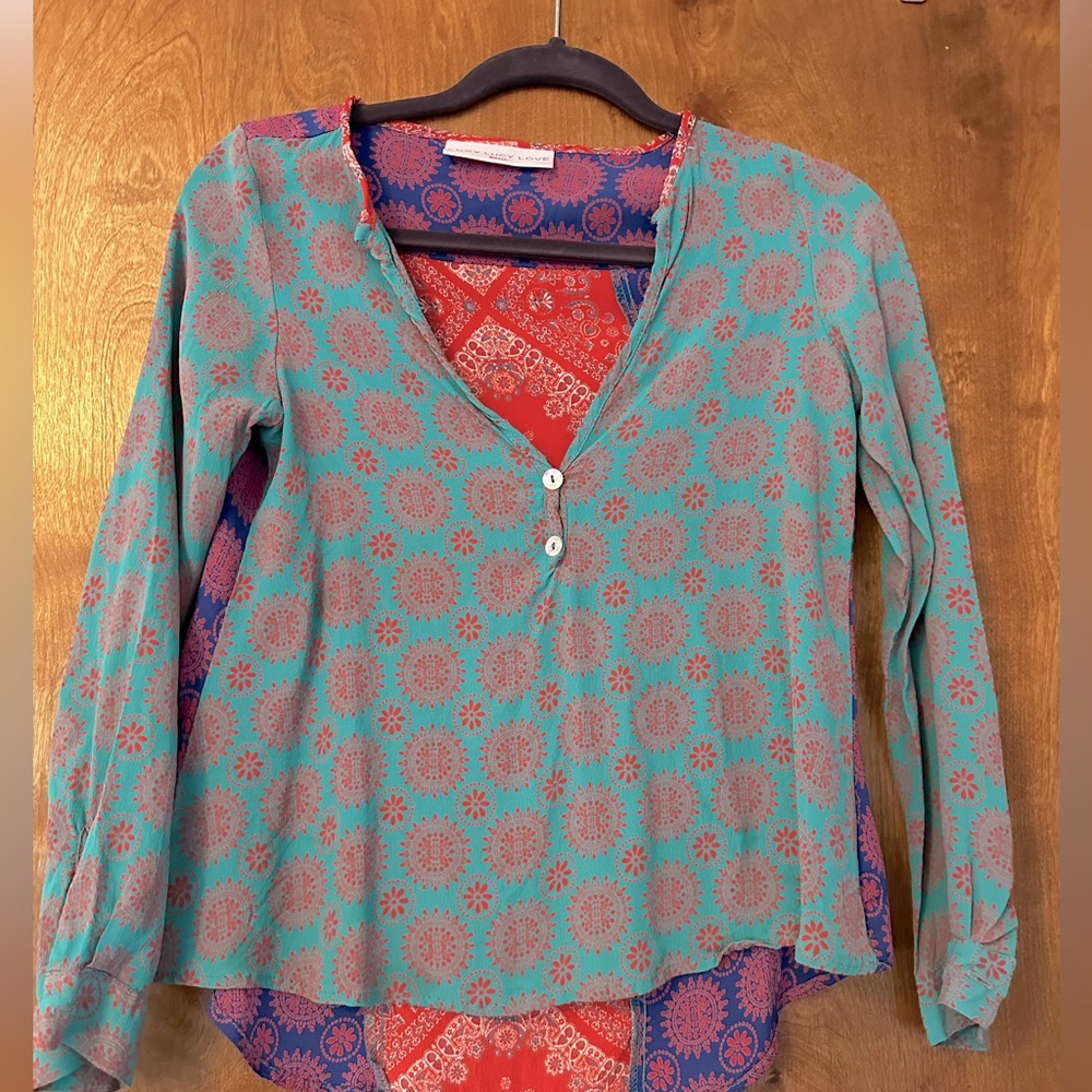 Lucy Love handkerchief blouse
